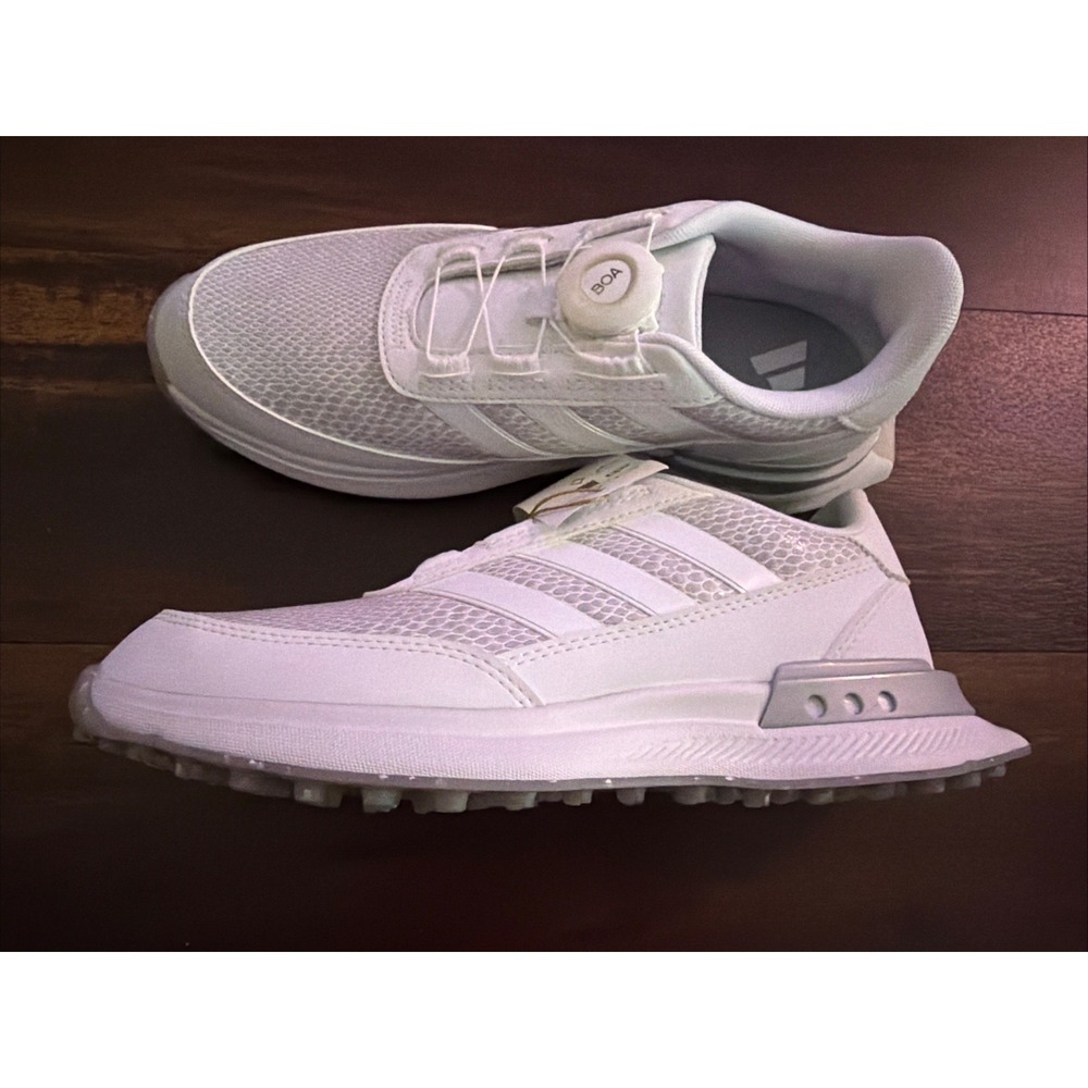 New Adidas Womens S2G SL 25 Boa Spikeless Golf Shoes Size 6 White Silver